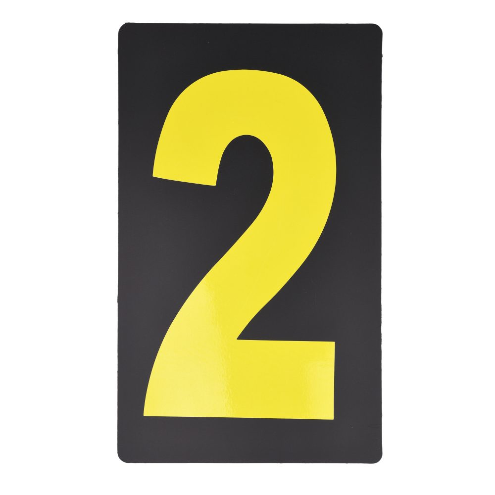Pit Board Number Kit Yellow 37pcs