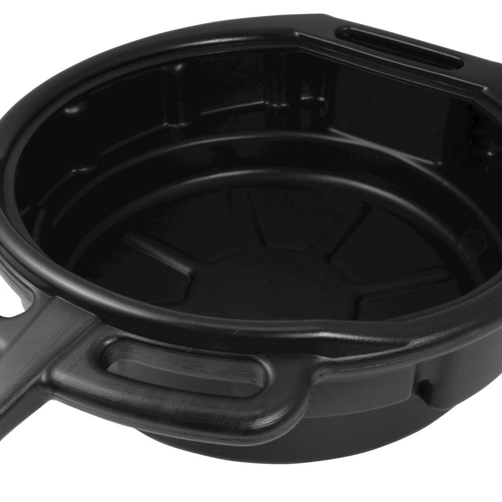 10 Litre Oil Drain Pan With Pourer And Grip Handles